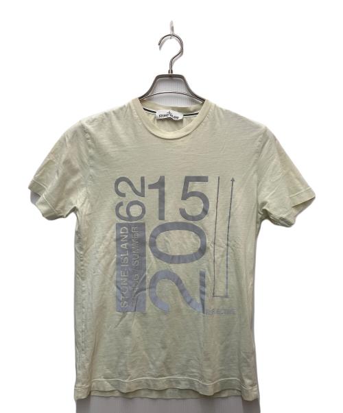 STONE ISLAND（ストーンアイランド）STONE ISLAND (ストーンアイランド) Tシャツ アイボリー サイズ:SIZE Sの古着・服飾アイテム