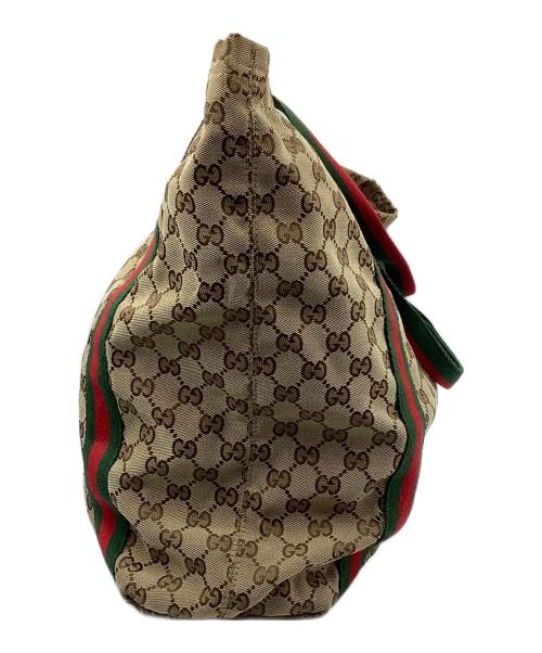 GUCCI（グッチ）GUCCI (グッチ) GGキャンバストートバッグ ベージュの古着・服飾アイテム