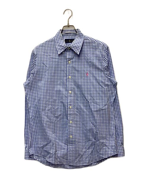 RALPH LAUREN（ラルフローレン）RALPH LAUREN (ラルフローレン) 長袖シャツ ホワイト×ブルー サイズ:SIZE Mの古着・服飾アイテム