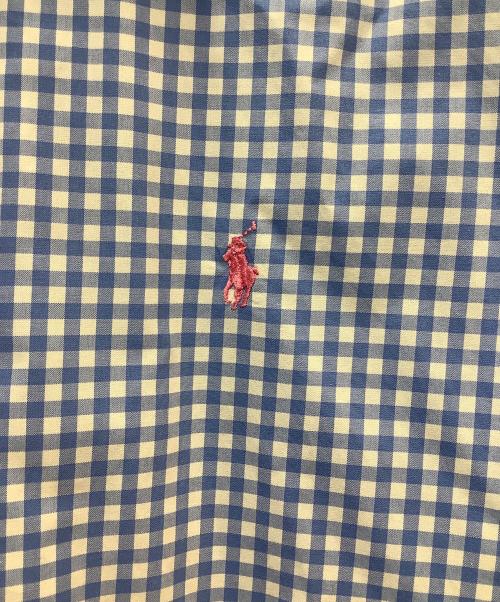 RALPH LAUREN（ラルフローレン）RALPH LAUREN (ラルフローレン) 長袖シャツ ホワイト×ブルー サイズ:SIZE Mの古着・服飾アイテム