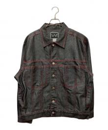 WEBS JEANS（ウェブズ ジーンズ）の古着「デニムジャケット」｜ブラック