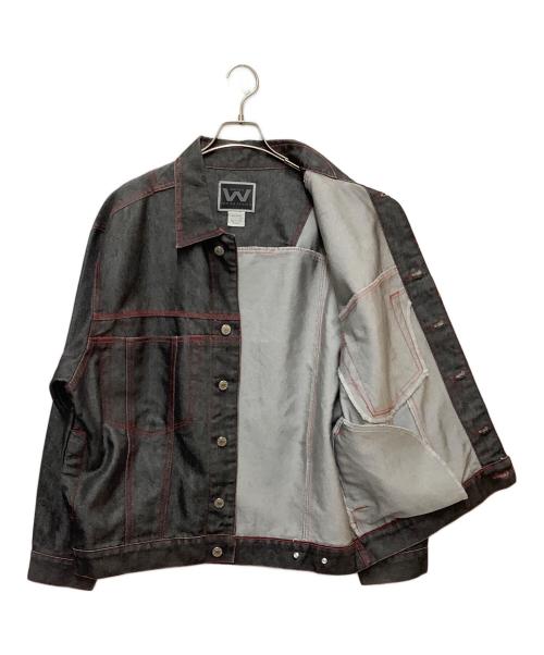 WEBS JEANS（ウェブズ ジーンズ）WEBS JEANS (ウェブズ ジーンズ) デニムジャケット ブラック サイズ:SIZE Lの古着・服飾アイテム