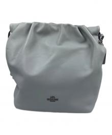 COACH（コーチ）の古着「フェイ ドローストリング トート バッグ」｜スカイブルー