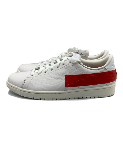 NIKE（ナイキ）NIKE (ナイキ) AIR JORDAN 1 CENTRE COURT（ナイキ エアジョーダン1 ロー センターコート） ホワイト×レッド サイズ:SIZE 27.5cm 未使用品の古着・服飾アイテム
