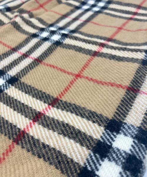 Burberry's（バーバリーズ）Burberry's (バーバリーズ) ノバチェックウールマフラー ブラウンの古着・服飾アイテム