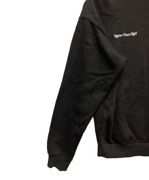 hotter than hell（ホッターザンヘル）hotter than hell (ホッターザンヘル) スウェット ブラック サイズ:Fの古着・服飾アイテム