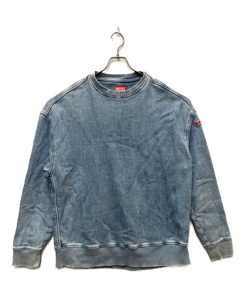 DIESEL（ディーゼル）DIESEL (ディーゼル) デニムスウェット インディゴ サイズ:SIZE Lの古着・服飾アイテム