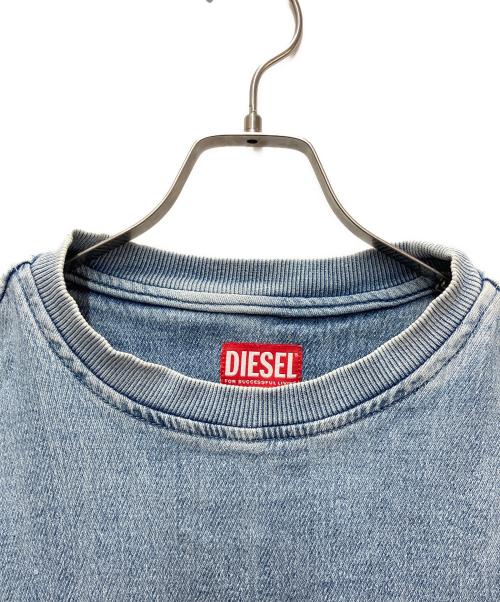 DIESEL（ディーゼル）DIESEL (ディーゼル) デニムスウェット インディゴ サイズ:SIZE Lの古着・服飾アイテム