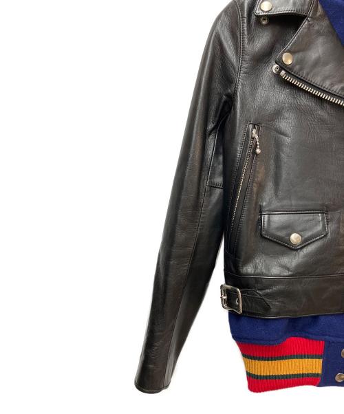 KOLOR（カラー）KOLOR (カラー) レザーライダースジャケット ブラック サイズ:１の古着・服飾アイテム