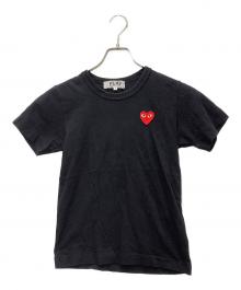 PLAY COMME des GARCONS（プレイコムデギャルソン）の古着「半袖カットソー」｜ブラック
