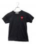 PLAY COMME des GARCONS（プレイコムデギャルソン）の古着「半袖カットソー」｜ブラック