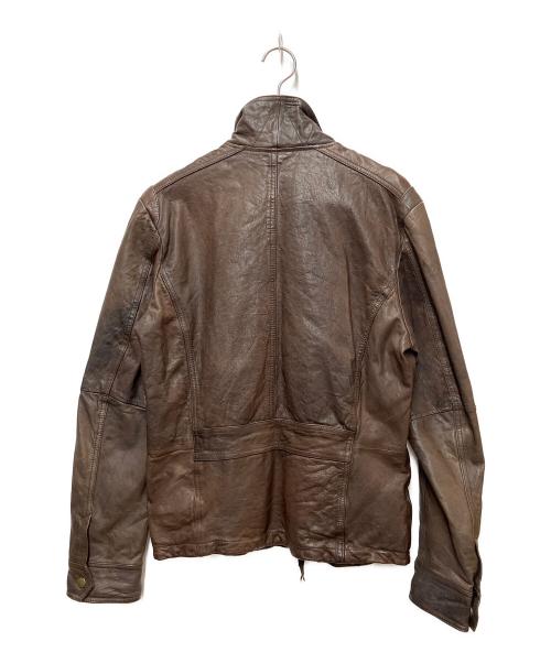 AVIREX（アヴィレックス）AVIREX (アヴィレックス) レザージャケット ブラウン サイズ:Lの古着・服飾アイテム