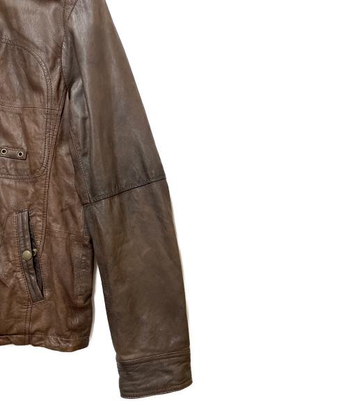 AVIREX（アヴィレックス）AVIREX (アヴィレックス) レザージャケット ブラウン サイズ:Lの古着・服飾アイテム