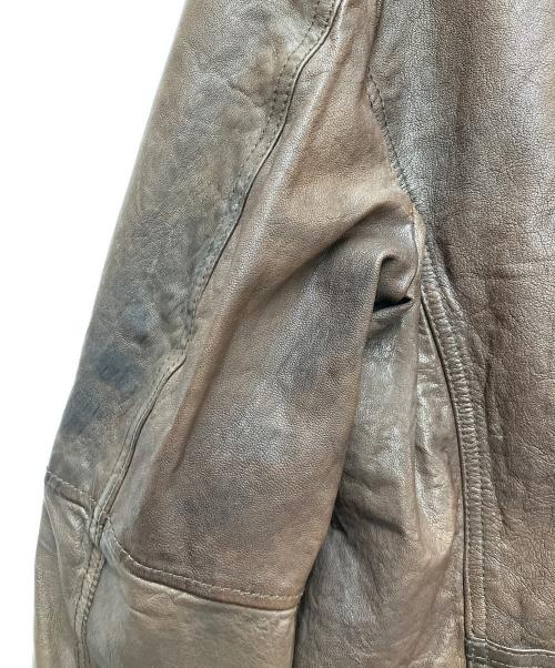 AVIREX（アヴィレックス）AVIREX (アヴィレックス) レザージャケット ブラウン サイズ:Lの古着・服飾アイテム