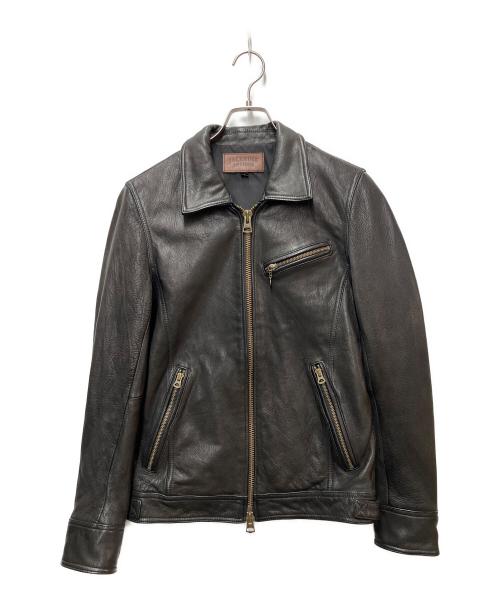 JACKROSE（ジャックローズ）JACKROSE (ジャックローズ) レザージャケット ブラック サイズ:3の古着・服飾アイテム