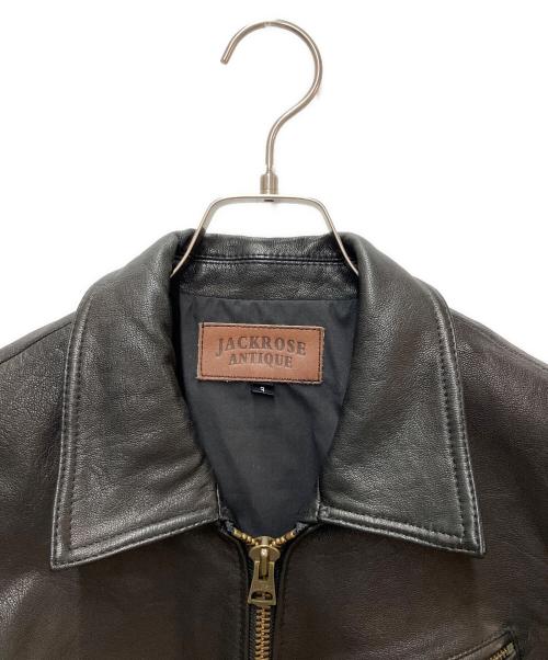 JACKROSE（ジャックローズ）JACKROSE (ジャックローズ) レザージャケット ブラック サイズ:3の古着・服飾アイテム