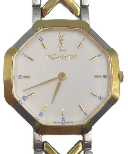 Yves Saint Laurent（イヴサンローラン）Yves Saint Laurent (イヴサンローラン) 腕時計 クオーツ ホワイトの古着・服飾アイテム