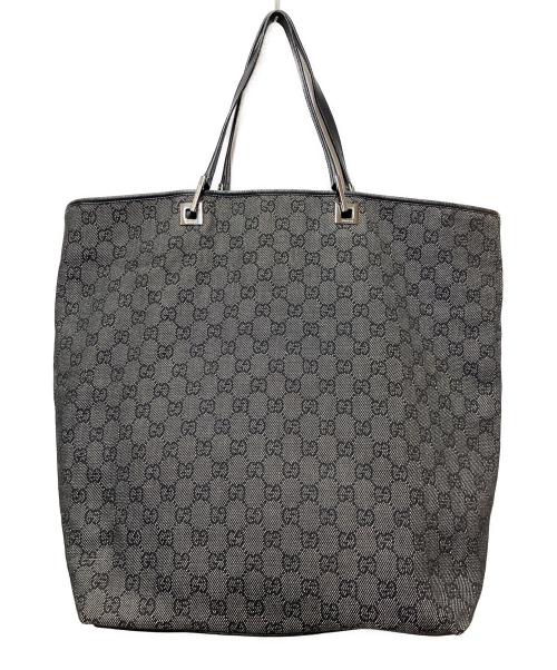 GUCCI（グッチ）GUCCI (グッチ) GGキャンバストートバッグ ブラックの古着・服飾アイテム