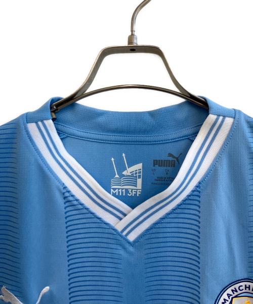 PUMA（プーマ）PUMA (プーマ) マンチェスターシティ (マンチェスター・シティ) ゲームシャツ スカイブルー サイズ:Lの古着・服飾アイテム