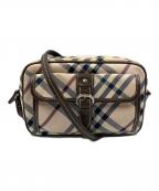 BURBERRY BLUE LABELバーバリー ブルー レーベル）の古着「ノバチェックショルダーバッグ」｜ベージュ