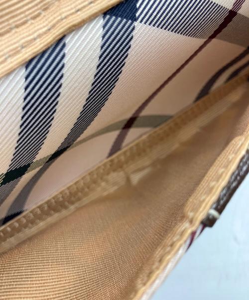 BURBERRY BLUE LABEL（バーバリー ブルー レーベル）BURBERRY BLUE LABEL (バーバリー ブルー レーベル) ノバチェックショルダーバッグ ベージュの古着・服飾アイテム