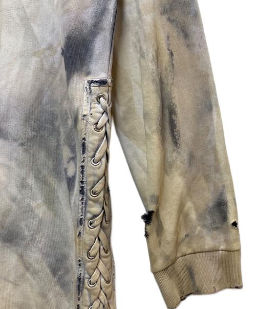 FAITH CONNEXION（フェイスコネクション）FAITH CONNEXION (フェイスコネクション) DESTROY SWEATER グレー サイズ:SIZE Lの古着・服飾アイテム