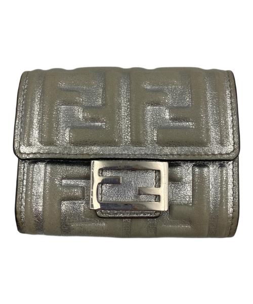 FENDI（フェンディ）FENDI (フェンディ) カードケース シルバーの古着・服飾アイテム