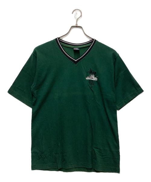 stussy（ステューシー）stussy (ステューシー) バックプリントTシャツ グリーン サイズ:表記無の古着・服飾アイテム