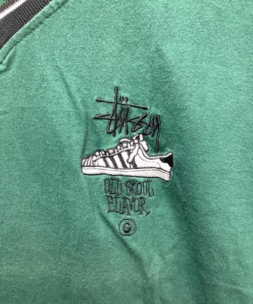 stussy（ステューシー）stussy (ステューシー) バックプリントTシャツ グリーン サイズ:表記無の古着・服飾アイテム