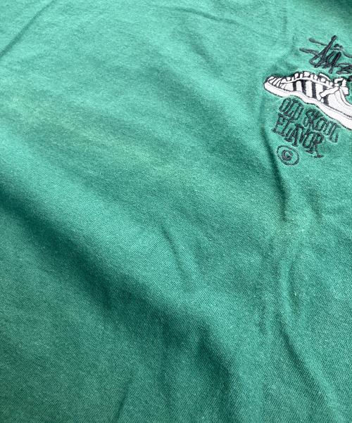 stussy（ステューシー）stussy (ステューシー) バックプリントTシャツ グリーン サイズ:表記無の古着・服飾アイテム