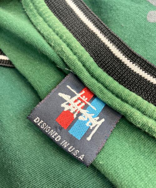 stussy（ステューシー）stussy (ステューシー) バックプリントTシャツ グリーン サイズ:表記無の古着・服飾アイテム