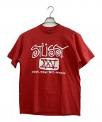 stussyステューシー）の古着「プリントTシャツ」｜レッド