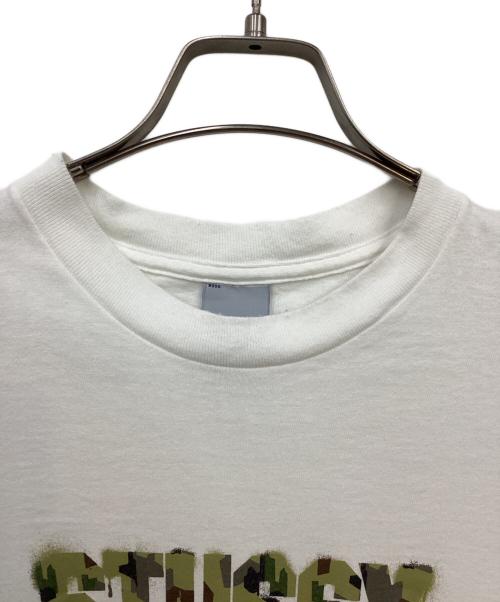 stussy（ステューシー）stussy (ステューシー) プリントTシャツ ホワイト サイズ:Lの古着・服飾アイテム