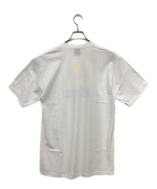 stussy（ステューシー）stussy (ステューシー) プリントTシャツ ホワイト サイズ:Lの古着・服飾アイテム
