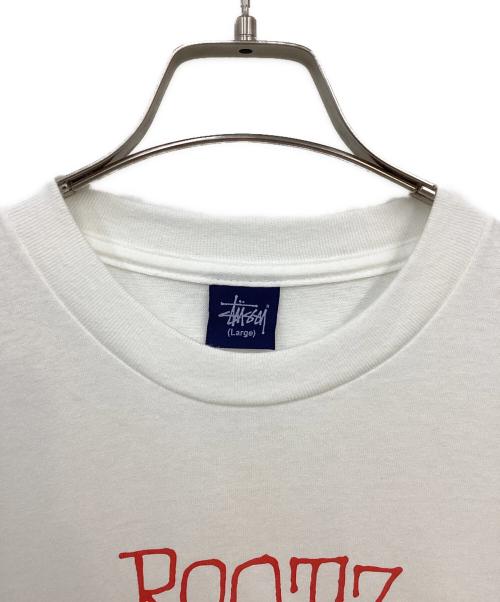 stussy（ステューシー）stussy (ステューシー) プリントTシャツ ホワイト サイズ:Lの古着・服飾アイテム