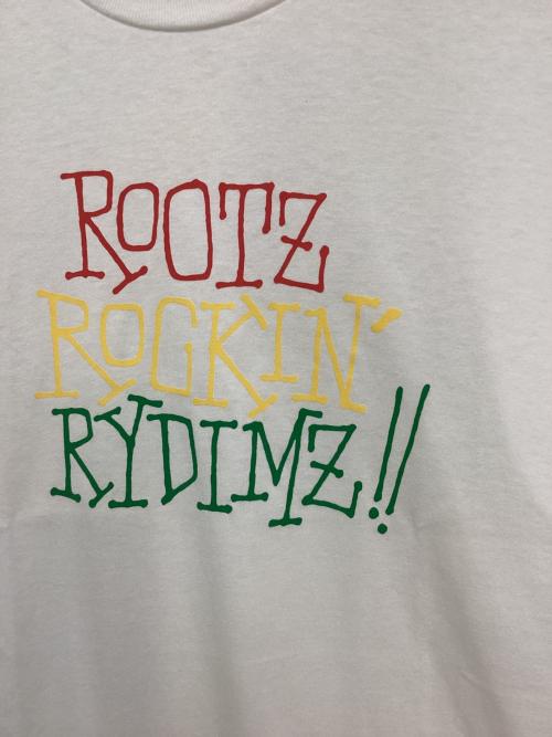 stussy（ステューシー）stussy (ステューシー) プリントTシャツ ホワイト サイズ:Lの古着・服飾アイテム