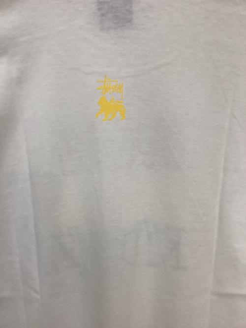 stussy（ステューシー）stussy (ステューシー) プリントTシャツ ホワイト サイズ:Lの古着・服飾アイテム