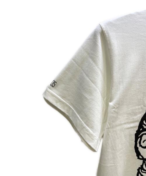 stussy（ステューシー）stussy (ステューシー) プリントTシャツ ホワイト サイズ:Lの古着・服飾アイテム