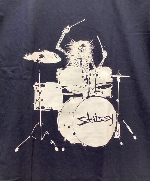 stussy（ステューシー）stussy (ステューシー) プリントTシャツ ネイビー サイズ:SIZE Lの古着・服飾アイテム