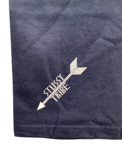 stussy（ステューシー）stussy (ステューシー) プリントTシャツ ネイビー サイズ:SIZE Lの古着・服飾アイテム