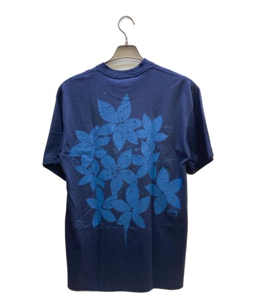 stussy（ステューシー）stussy (ステューシー) プリントTシャツ ネイビー サイズ:Lの古着・服飾アイテム