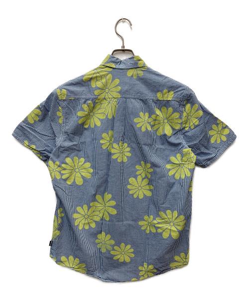 stussy（ステューシー）stussy (ステューシー) 半袖シャツ ブルー×イエロー サイズ:Sの古着・服飾アイテム