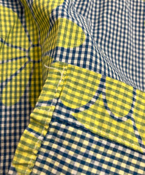 stussy（ステューシー）stussy (ステューシー) 半袖シャツ ブルー×イエロー サイズ:Sの古着・服飾アイテム