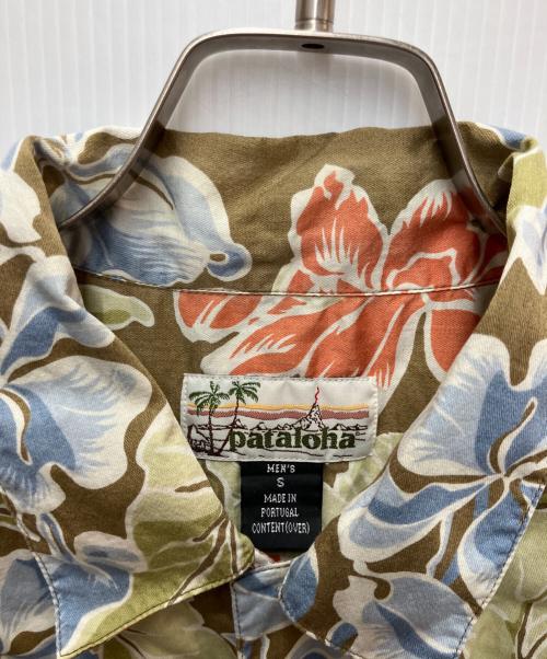 pataloha（パタロハ）pataloha (パタロハ) 半袖シャツ ベージュ×レッド サイズ:SIZE Sの古着・服飾アイテム