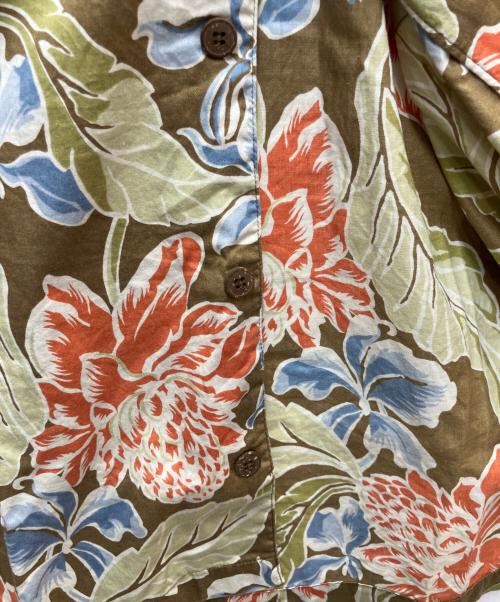 pataloha（パタロハ）pataloha (パタロハ) 半袖シャツ ベージュ×レッド サイズ:SIZE Sの古着・服飾アイテム