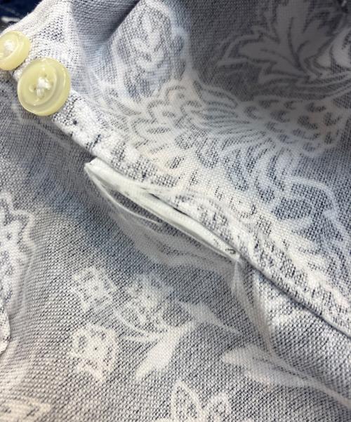 RALPH LAUREN（ラルフローレン）RALPH LAUREN (ラルフローレン) 半袖シャツ ネイビー×ホワイト サイズ:Mの古着・服飾アイテム