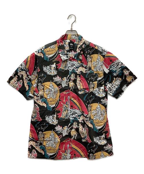 stussy（ステューシー）stussy (ステューシー) 半袖シャツ ブラック サイズ:SIZE Lの古着・服飾アイテム