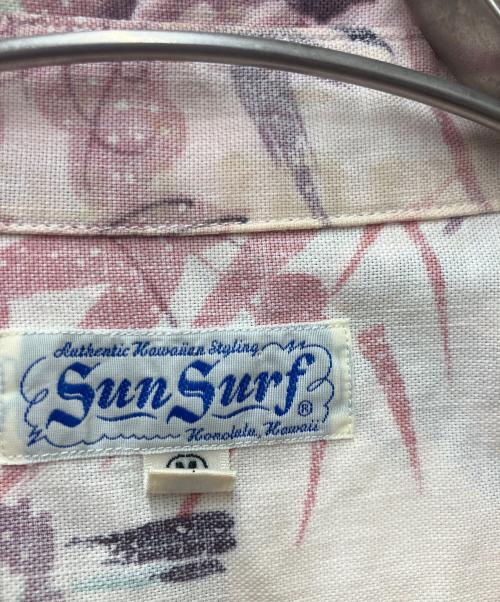 Sun Surf（サンサーフ）Sun Surf (サンサーフ) 半袖和柄プルオーバーシャツ ピンク サイズ:Mの古着・服飾アイテム