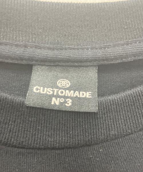 stussy（ステューシー）stussy (ステューシー) CUSTOMADE (カスタメイド) プリントTシャツ CUSTOMADE N°3 ブラック サイズ:表記無の古着・服飾アイテム