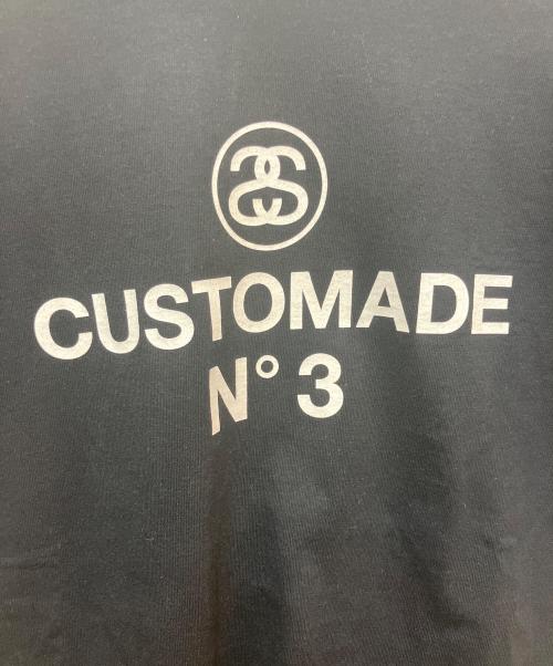 stussy（ステューシー）stussy (ステューシー) CUSTOMADE (カスタメイド) プリントTシャツ CUSTOMADE N°3 ブラック サイズ:表記無の古着・服飾アイテム